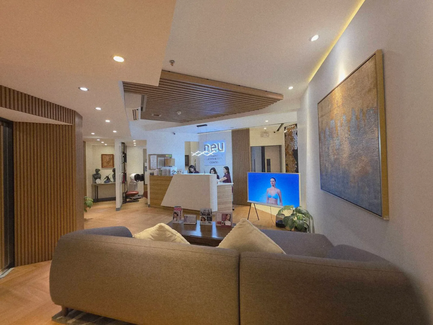 Reception at NEU Advanced Aesthetics Center, Penthouse, Centuria Medical Makati