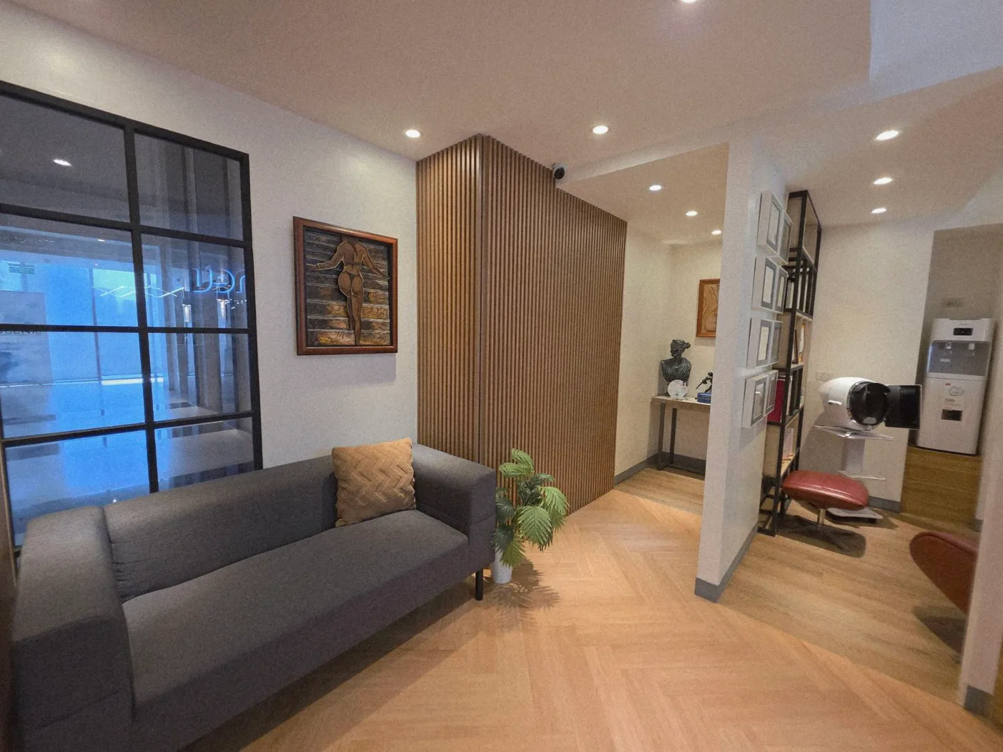 Waiting area at NEU Advanced Aesthetics Center